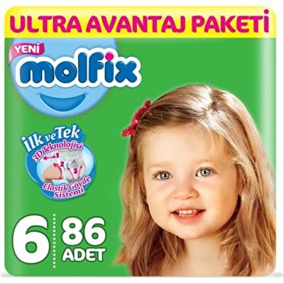 Molfix Ultra Avantaj Pak. xlarge 6 86'lı