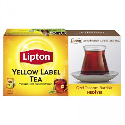 Lipton Yellow Label Bardak Hediyeli 100x2 g