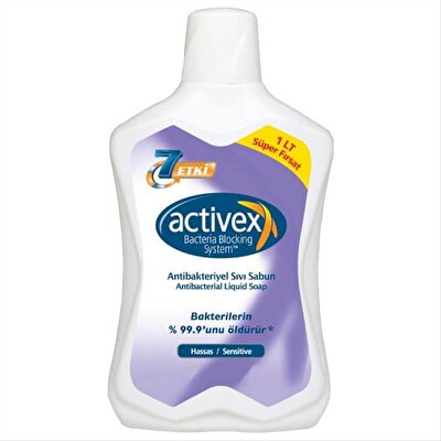 Activex Antibakteriyel Aktif Sıvı Sabun 1 L