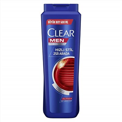 Clear Men Hızlı Stil Şampuan 600 ml