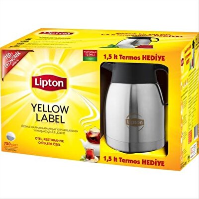 Lipton Yelllow Label Demlik Poşet Termos Hediye 750x3,2 g