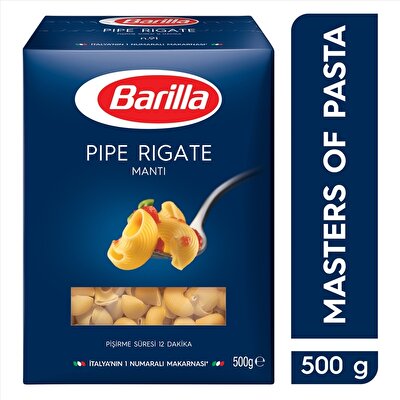 Barilla Makarna Pipe Rigate -Mantı 500 g