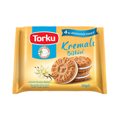 Torku Sade Kremalı Bisküvi M.Pack 4x76 g