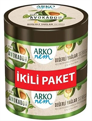 Arko Nem Krem Değerli Yağlar Avokado Promo. 250+250 ml