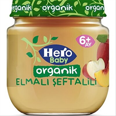 Ülker Hero Baby Organik Elma Şeftali Püresi 120 g