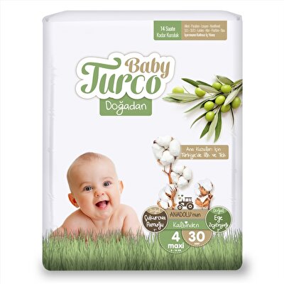 Baby Turco Doğadan 4 Numara Jumbo Maxi 30'lu
