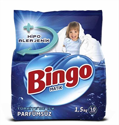 Bingo Parfümsüz Çamaşır Deterjanı Toz 1,5 kg