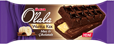 Ülker Olala Waffle Kek Çikolata&Muzlu 70 g 12'li
