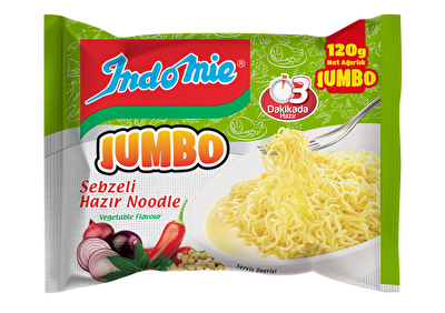İndomie Jumbo Sebze Aromalı Noodle 120 g
