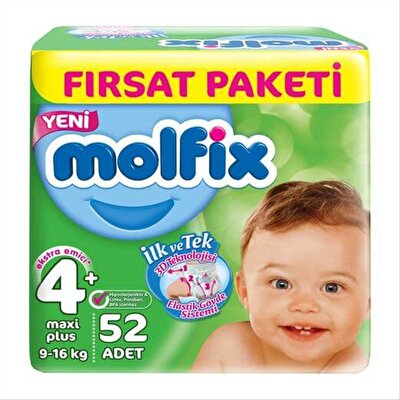 Molfix Fırsat Paketi Maxi Plus (4+) 52'li