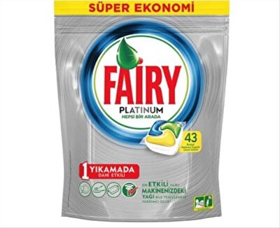Fairy Platinum Bulaşık Makinesi Tableti 43'lü