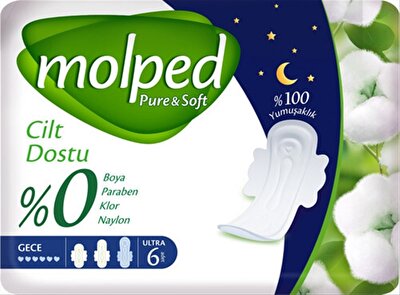 Molped Pure & Soft Gece 6'lı