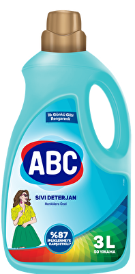 Abc Renklilere Özel Çamaşır Deterjanı Sıvı 3 L