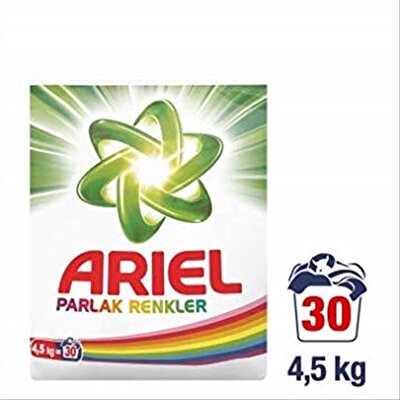 Ariel Parlak Renkler Çamaşır Deterjanı Toz 4,5 kg