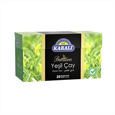Karali Premium Yeşil Çay Bitki Çayı 20'li
