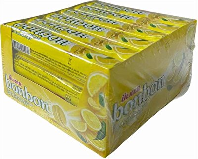 Ülker Bonbon Limon Aromalı Şeker 36 g 18'li