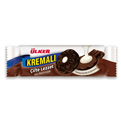 Ülker Kremalı Çifte Lezzet Çikolatalı 165 g 12'li