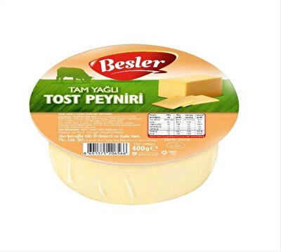 Besler Tam Yağlı Tost Peyniri 400 g