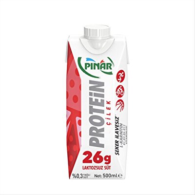Pınar Protein Süt Çilekli 500 ml