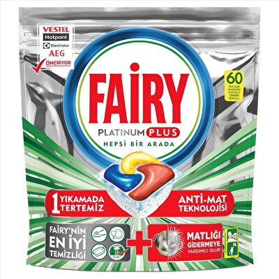 Fairy Platinum Bulaşık Makinesi Tableti 60'lı