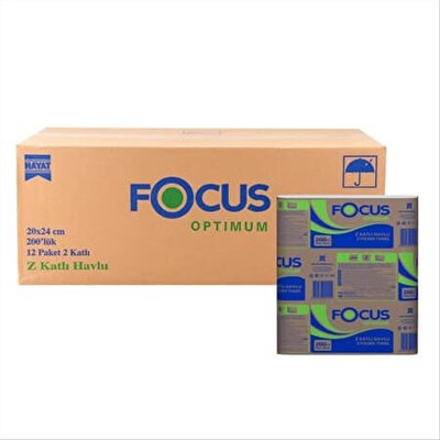 Focus Opt. Z Katlama Havlu 200'lü 12'li
