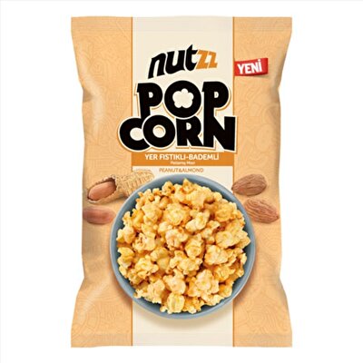 Peyman Nutzz Popcorn Yer Fıstıklı & Bademli 85 g