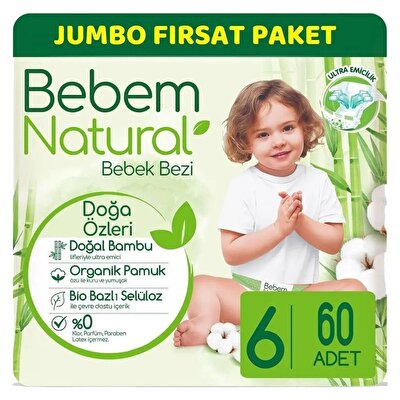 Bebem Natural Extra Large 60'lı Ultra Fırsat