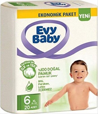 Evy Baby Jumbo Extra Large 6 20'li
