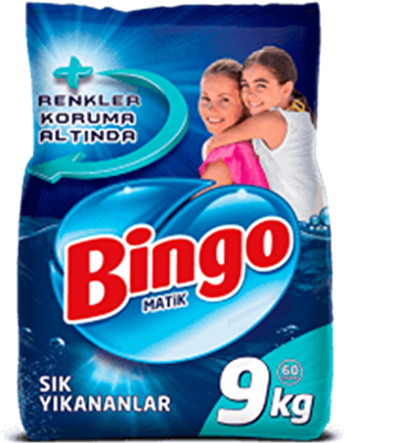 Bingo Soda Etkili Çamaşır Deterjanı Toz 9 kg