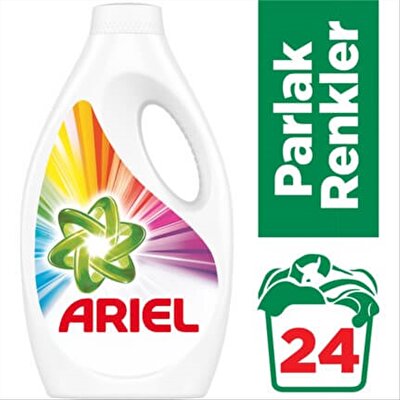 Ariel Parlak Renkler Sıvı Deterjan 24 Yıkama