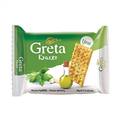Şölen Greta Mevsim Yeşillikli Kraker 4x30 g