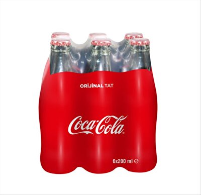 Coca Cola Cam Şişe M.P. 6x200 ml