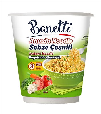 Banetti Sebzeli Bardak Noodle 65 g