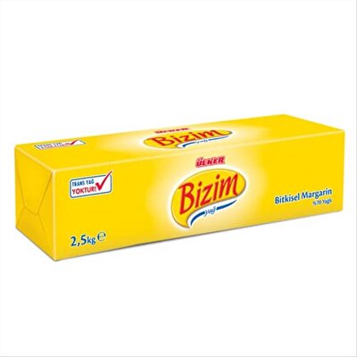 Bizim Blok Margarin %70 Yağlı 2,5 kg
