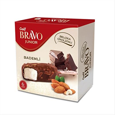 Golf Bravo Jr Belçika Çikolatalı Bademli 360 ml
