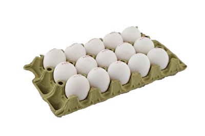 Gül Yumurta Beyaz L 15'li