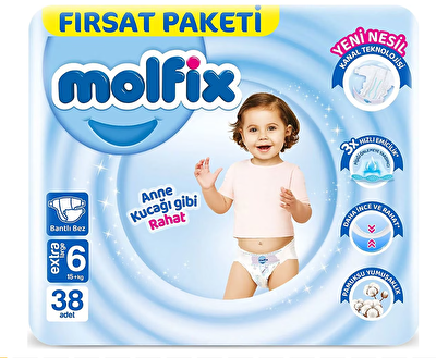 Molfix Fırsat Paketi Extra Large (6) 38'Li