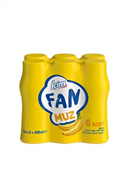 İçim Muzlu Süt 200 ml 6'lı