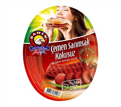 Şahin Çemen ve Sarımsak Kokusuz Isıl İşlem Görmüş Kangal Sucuk 180 g