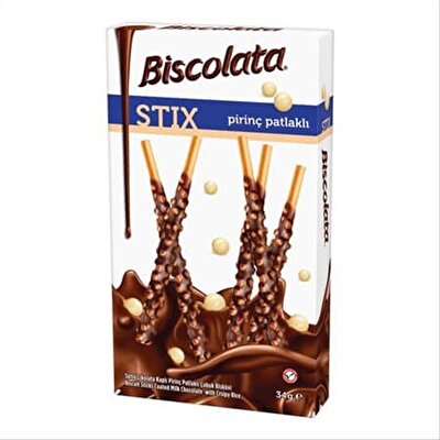 Şölen Biscolata Stix Pirinç Patlaklı 34 g 12'li