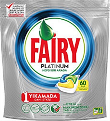 Fairy Platinum Bulaşık Makinesi Tableti 60'lı