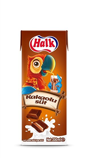 resm Halk Kakaolu Süt 200 ml 27'li
