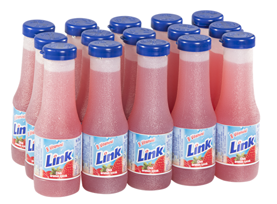 resm Link Çilek Aromalı İçecek 200 ml 15'li