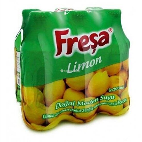 resm Freşa Limon Aro.Doğal Maden Suyu 200 ml 6'lı