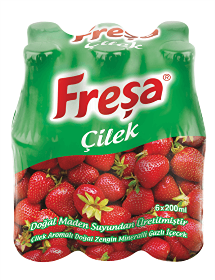resm Freşa Çilek Aro. Doğal Maden Suyu 200 ml 6'lı