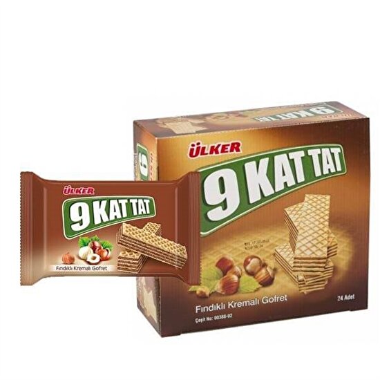 resm Ülker 9 Kat Fındıklı Lüks Gofret 39 g 24'lü