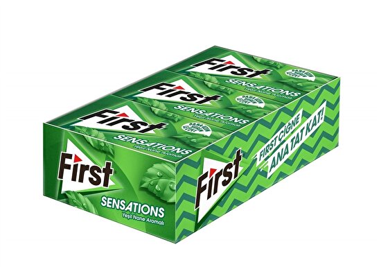 resm First Sensations Yeşil Nane Aromalı 27 g 12'li