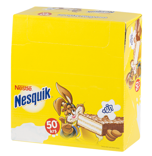 resm Nestle Nesquik Sütlü Çikolatalı Gofret 26,7 g 30'lu