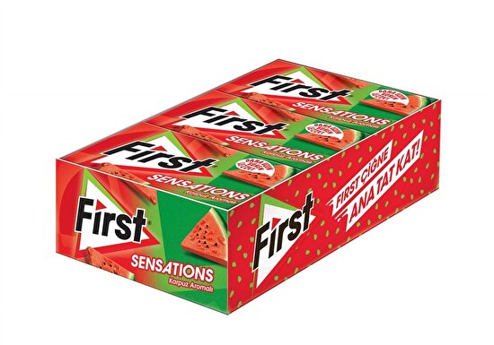 resm First Sensations Karpuz Aromalı Sakız 27 g 12'li