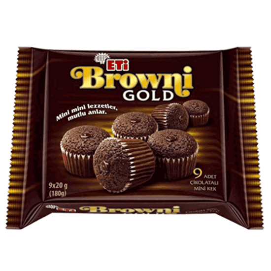 resm Eti Browni Gold Mini Kakaolu 9x20 g